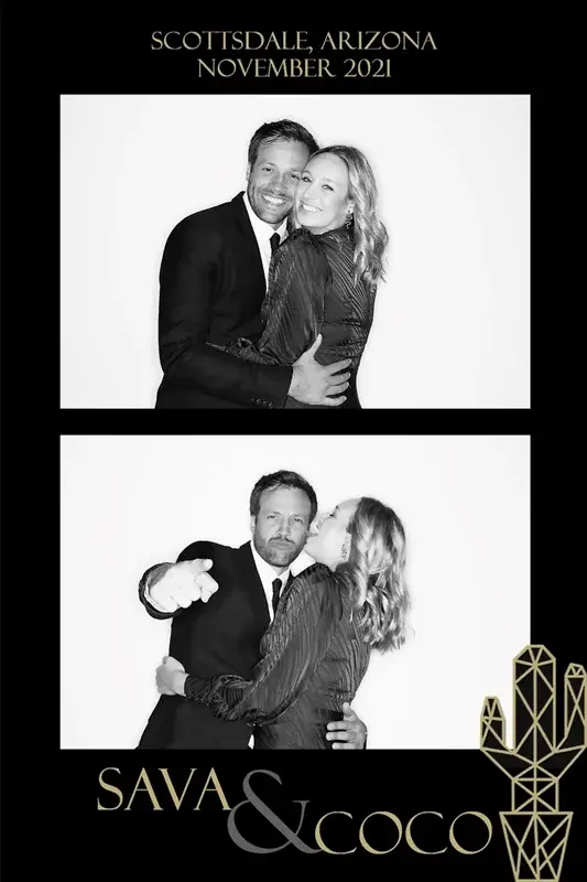 Photo Booth Rentals in Phoenix & Scottsdale - Ooh la la Glam photo booth at a Scottsdale wedding reception
