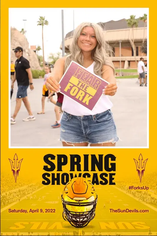 Photo Booth Rentals in Phoenix & Scottsdale - Ooh la la Students at a school event using a Phoenix photo booth