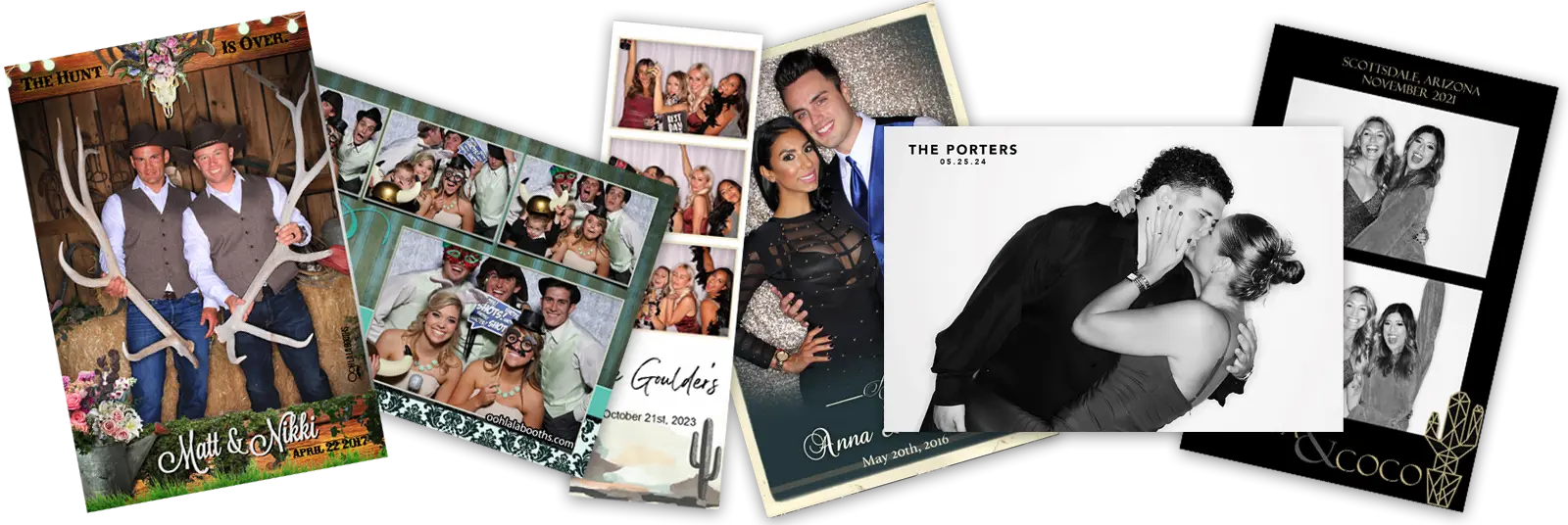 Wedding Photo Booth Scottsdale - Event Snapshots and Portraits Wedding and event photo booth collage in Scottsdale, Arizona, with custom backdrops and elegant guest portraits.