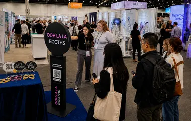 Ooh La La Booths photo booth engaging attendees at an Arizona conference and trade show